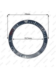 Corgeut 38mm Ceramic Bezel Insert For 40mm Mens Watch Watches Replace Accessories Watch Face Watch Bezel Inserts Different