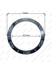 Corgeut 38mm Ceramic Bezel Insert For 40mm Mens Watch Watches Replace Accessories Watch Face Watch Bezel Inserts Different