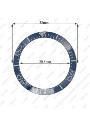 Corgeut 38mm Ceramic Bezel Insert For 40mm Mens Watch Watches Replace Accessories Watch Face Watch Bezel Inserts Different