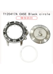 New Watch Back Cover Sapphire Glass Mirror Repair Parts Stainless Steel For T035627A/T099407A/T120407A/T100417A