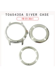 New Watch Back Cover Sapphire Glass Mirror Repair Parts Stainless Steel For T035627A/T099407A/T120407A/T100417A