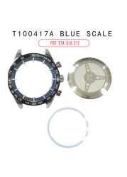 New Watch Back Cover Sapphire Glass Mirror Repair Parts Stainless Steel For T035627A/T099407A/T120407A/T100417A