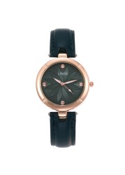 Leisure simple diamond flower inlaid women's quartz watch fashion leather strap women's watch