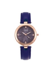 Leisure simple diamond flower inlaid women's quartz watch fashion leather strap women's watch