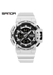 SANDA 2022 Luxury Brand Men Watches Military 50M Waterproof Wristwatch Quartz Watch for Men Clock relogio masculino