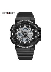 SANDA 2022 Luxury Brand Men Watches Military 50M Waterproof Wristwatch Quartz Watch for Men Clock relogio masculino