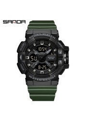 SANDA 2022 Luxury Brand Men Watches Military 50M Waterproof Wristwatch Quartz Watch for Men Clock relogio masculino