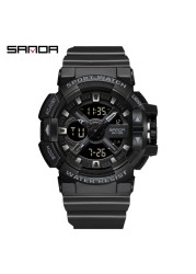 SANDA 2022 Luxury Brand Men Watches Military 50M Waterproof Wristwatch Quartz Watch for Men Clock relogio masculino