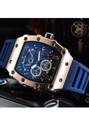 3-pin new Richard men's watch luxury brand watch men's quartz automatic watch male watch