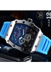 3-pin new Richard men's watch luxury brand watch men's quartz automatic watch male watch