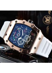 3-pin new Richard men's watch luxury brand watch men's quartz automatic watch male watch