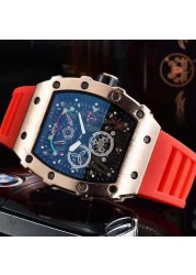 3-pin new Richard men's watch luxury brand watch men's quartz automatic watch male watch