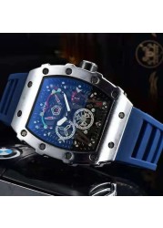 3-pin new Richard men's watch luxury brand watch men's quartz automatic watch male watch