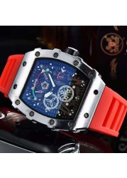 3-pin new Richard men's watch luxury brand watch men's quartz automatic watch male watch