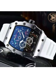 3-pin new Richard men's watch luxury brand watch men's quartz automatic watch male watch