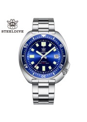 SD1970T Steelediue Brand 44mm Men's PT5000 Automatic Movement Diving Watch With Ceramic Bezel