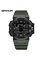 SANDA - Men's Sports Watches, Quartz, Military, Water Resistant, S-Shock, Male