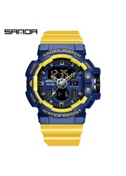 SANDA - Men's Sports Watches, Quartz, Military, Water Resistant, S-Shock, Male