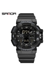 SANDA - Men's Sports Watches, Quartz, Military, Water Resistant, S-Shock, Male