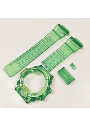 GW9400 Ice Transparent Silicone Rubber Watchband and Bezel Transparent Watchband Cover with Tools Wholesale Dropshipping