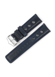 Leather Watchband Lychee Style Watch Strap 18mm 20mm 22mm 24mm Metal Buckle Lock Replacement Women Men Watch Band