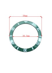 38mm ceramic bezel GMT and diving watch insert for 40mm men's watch watches replacement watch accessories simple dial watch bezel insert