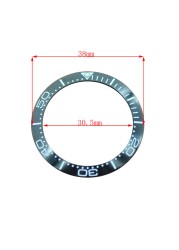 38mm ceramic bezel GMT and diving watch insert for 40mm men's watch watches replacement watch accessories simple dial watch bezel insert