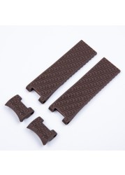 Top quality 22mm for Diver and Marine waterproof silicone rubber watchband watch band strap fit for Ulysse Nardin strap tools