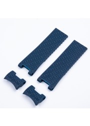 Top quality 22mm for Diver and Marine waterproof silicone rubber watchband watch band strap fit for Ulysse Nardin strap tools