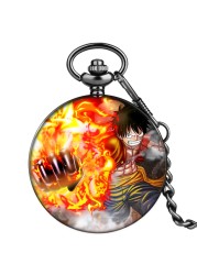 2022 New Custom Boyfriend Pocket Watch With Thick Chain Cool Style Animation Characters Men Advanced Sense Quartz Watches