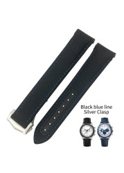 20mm 21mm High Quality Nylon Fabric Watch Band Fit For Omega Aqua Terra 150 Seamaster 007 Diver 300 Planet Ocean 19mm blue strap