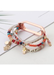 Ladies Jewelry Strap for Xiaomi Mi Band Series 6 5 Exquisite Replacement Bracelet Wristband for Xiaomi Mi Band 4 3 Strap
