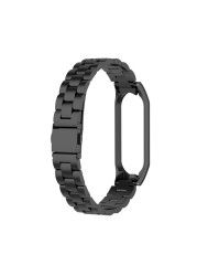 Stainless Steel Metal Strap For Mi Band 6 Xiaomi Mi Band 5 4 3 Band Compatible Bracelet Wristband Mi Band 6 5 4 3 Accessories