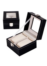 3 Slot Watch Roll Box Display Collection Watch Box Luxury Cowhide Wrist Jewelry Storage High-end Pouch Organizer Gift Box