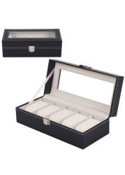 3 Slot Watch Roll Box Display Collection Watch Box Luxury Cowhide Wrist Jewelry Storage High-end Pouch Organizer Gift Box