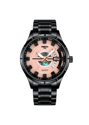 NEBOSI-Men's Quartz Watch, Luxury Brand, Water Resistant, Quartz, Male