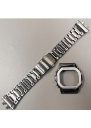 GMW-B5000 Watches & Bezel Steel Watch Band Strap High Level 316L Stainless Steel with Tools Gift for Holiday