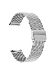 22mm Metal Strap For Samsung Galaxy Watch 3 4 Band Stainless Steel Mesh Bracelet For Apple Watch Series 7 6 5 4 3 2 SE Wristband