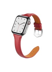 Fashion Leather Strap for Apple Watch Series 6, 5, 4, 3, 2, 1 SE, Buckle, 38, 40, 42, 44mm, Straps, Accessories