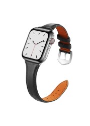 Fashion Leather Strap for Apple Watch Series 6, 5, 4, 3, 2, 1 SE, Buckle, 38, 40, 42, 44mm, Straps, Accessories