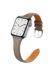 Fashion Leather Strap for Apple Watch Series 6, 5, 4, 3, 2, 1 SE, Buckle, 38, 40, 42, 44mm, Straps, Accessories