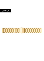 URVOI 3 Rows Band for Galaxy Watch Active Strap Stainless Steel Fold Over Clasp Quick Release Durable Wristwatches 4 Colors 42 46mm