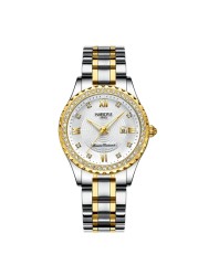 NIBOSI - Women's Gold Watch, Innovative Steel Band, Water Resistant, Female, 2020