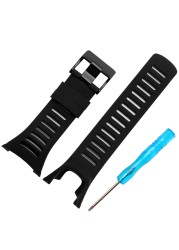 High Quality Black Rubber Strap Special For SUUNTO Ambit Series 1/2/3 Silicone Strap Men Watch Accessories Bracelet