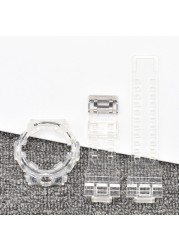 Watch accessories for Casio gshock strap GA-700 710 735 5413 5522 resin watch strap case silicone watchband men watch strap