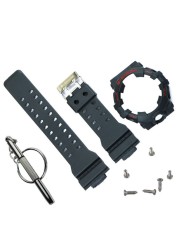 Watch accessories for Casio gshock strap GA-700 710 735 5413 5522 resin watch strap case silicone watchband men watch strap