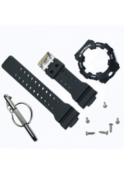 Watch accessories for Casio gshock strap GA-700 710 735 5413 5522 resin watch strap case silicone watchband men watch strap