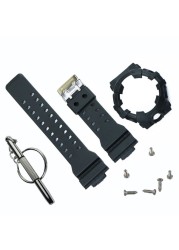 Watch accessories for Casio gshock strap GA-700 710 735 5413 5522 resin watch strap case silicone watchband men watch strap