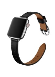 Women Leather Wrist Strap for Apple Watch Band 7 6 SE 5 4 3 Bracelet for iWatch Series 41mm 45mm 38mm 40mm 42mm 44mm Wristbands