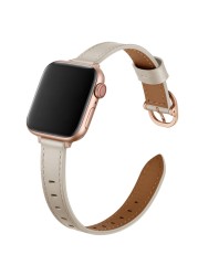 Women Leather Wrist Strap for Apple Watch Band 7 6 SE 5 4 3 Bracelet for iWatch Series 41mm 45mm 38mm 40mm 42mm 44mm Wristbands